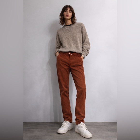Diesel Pants - Diesel Brown Faux Leather suede Pants | Vintage Look | Size 32